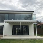 Frameless glass balustrade on a modern Adelaide home by Glass Fencing Installations