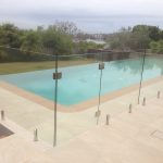 Frameless glass pool fencing installation, Adelaide