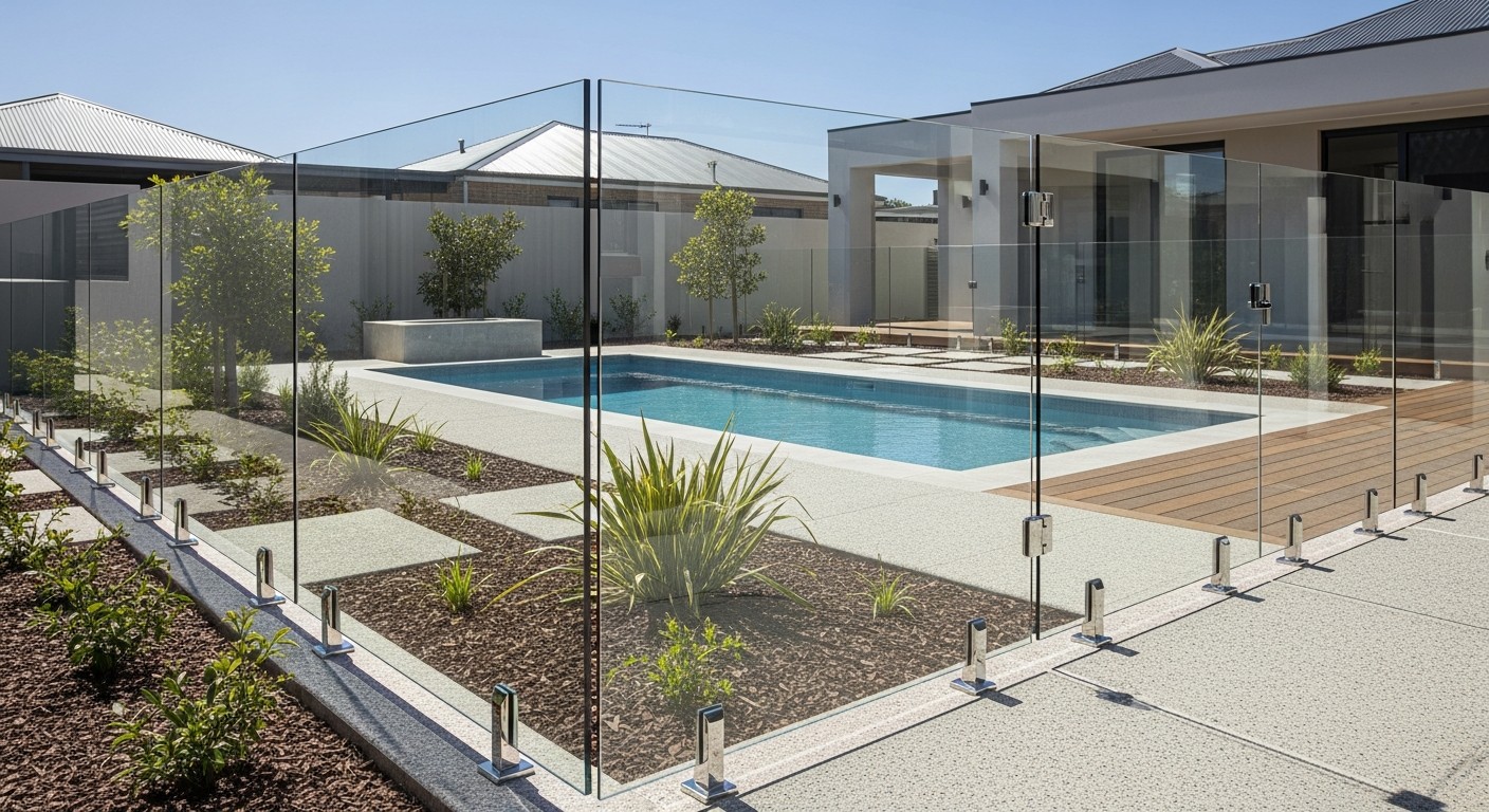 What is a glass fence called?
